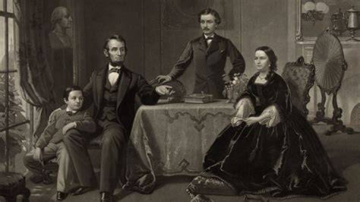 Abraham Lincoln With Family