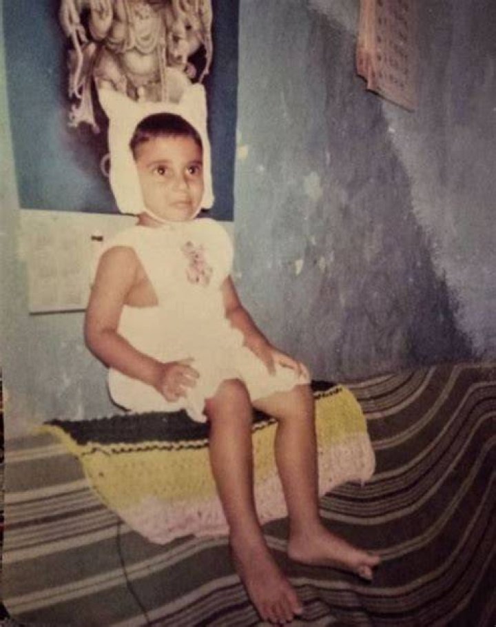Childhood image of Akshay Waghmare and his sister