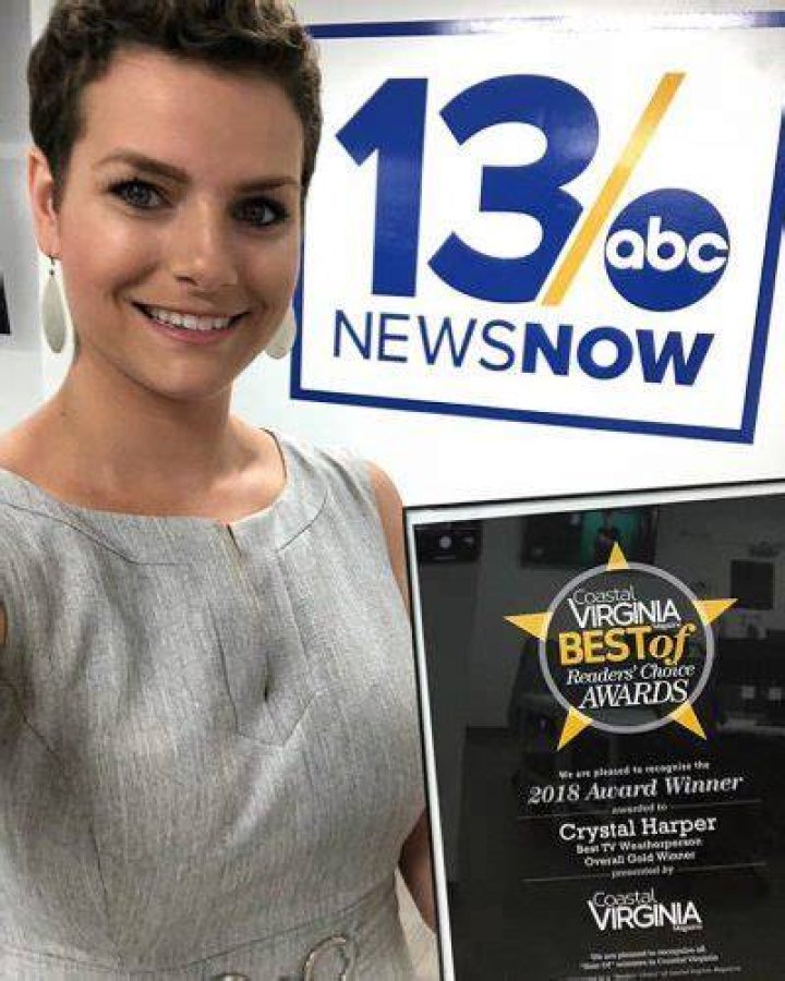 Crystal Harper with her Award