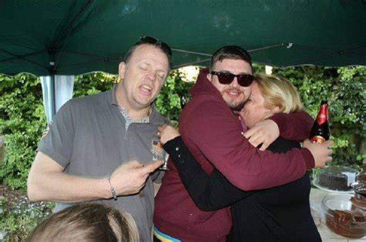 Danny Beard with his parents