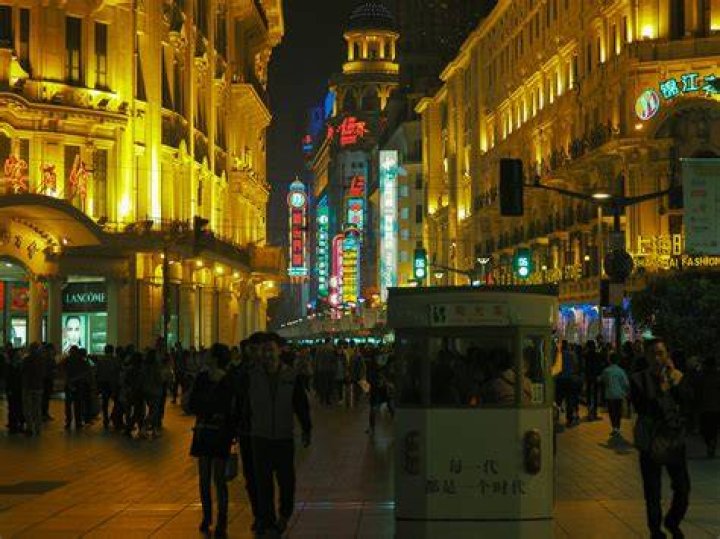 Downtown China Crowd