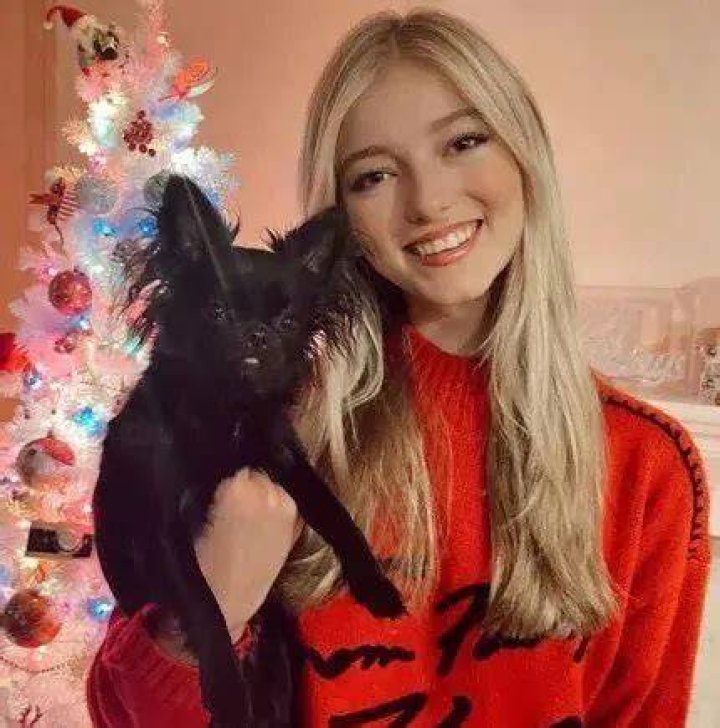 Emily Dobson with her pet dog