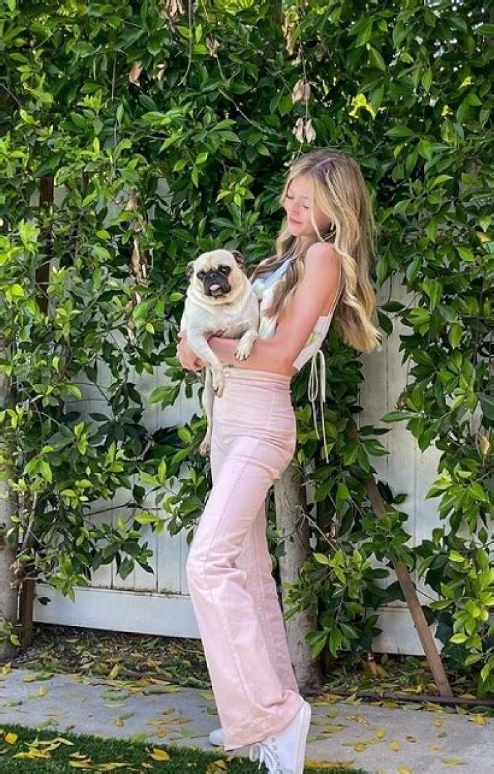 Emily Dobson with her pug Frank Pugan