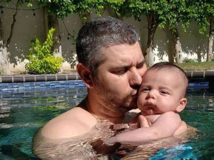 Ethan Klein with his son