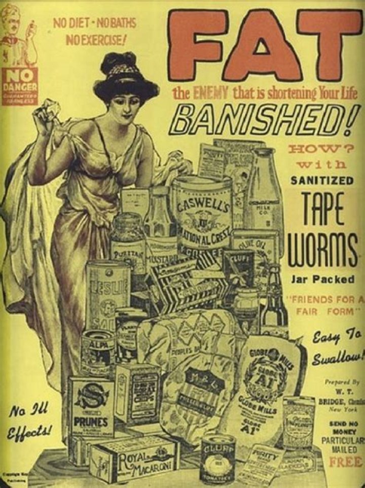 Fad Diets Tapeworm Advertisement