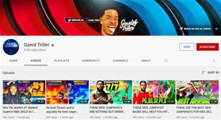 Gawd Triller YouTube channel