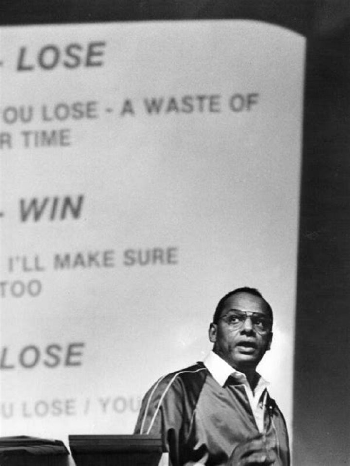 George Raveling Giving A Presentation