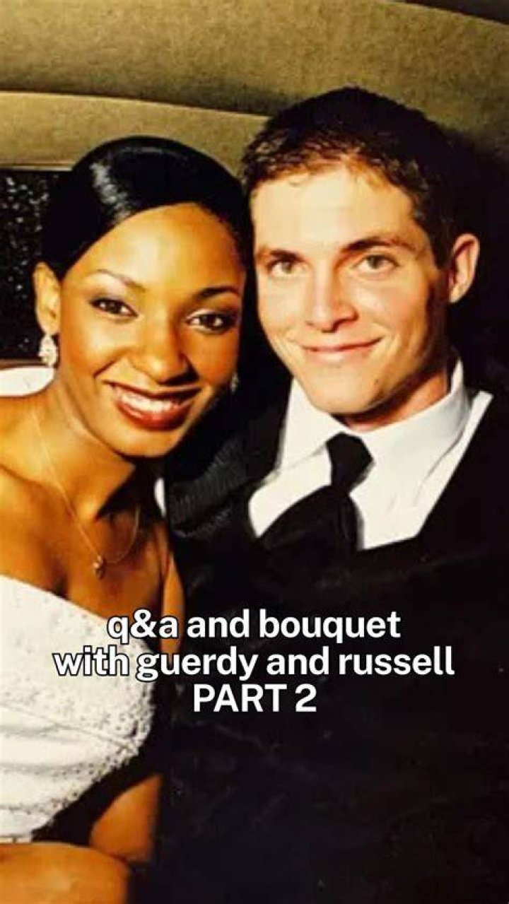 Guerdy with her husband Russell Abraira and sons