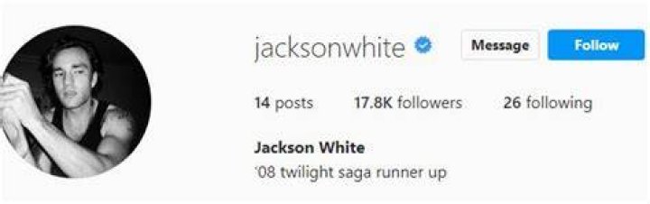 Jackson White IG handle