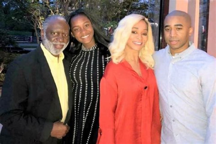 Karen Huger with her father, mother, sister and brother