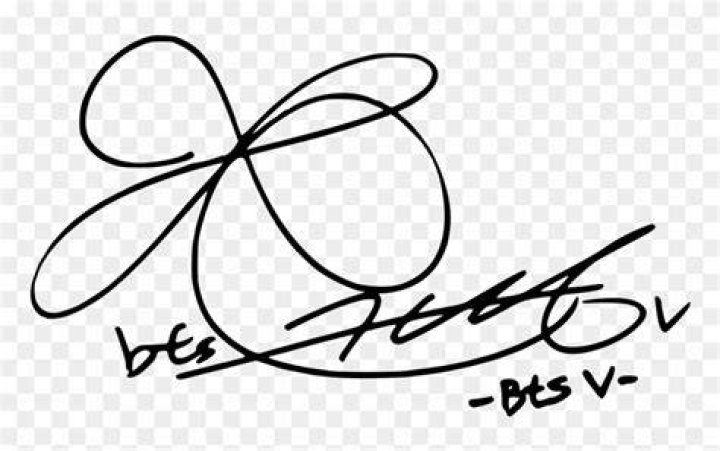 Kim Taehyung signature