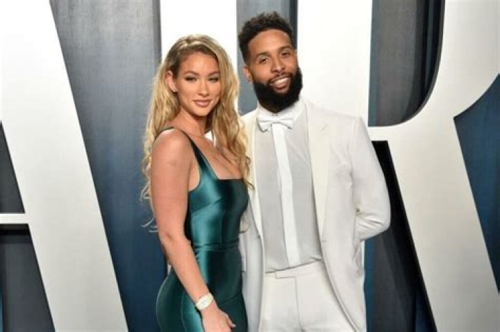 Lauren Wood with her boyfriend Odell Beckham Jr.
