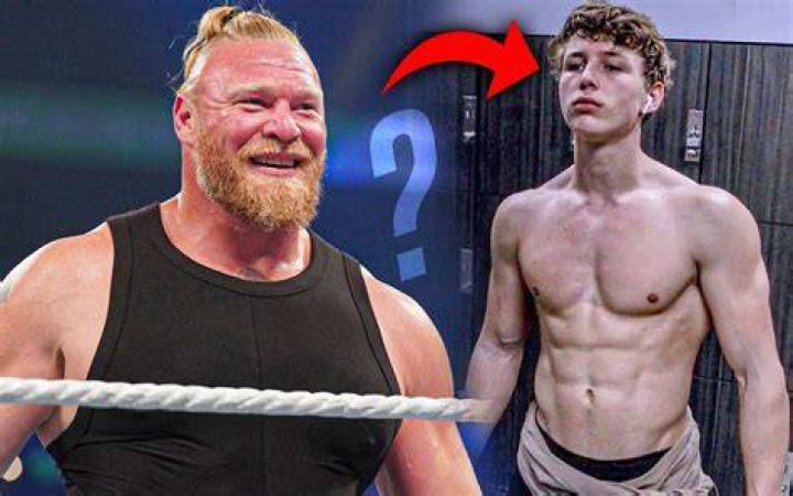 Luke Lesnar with his friend