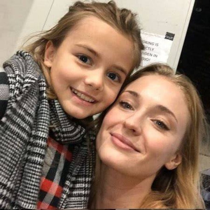 Marta Kessler photographed with English actress Sophie Turner