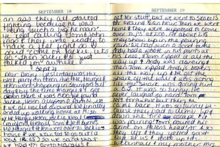 Martha Moxley Diary