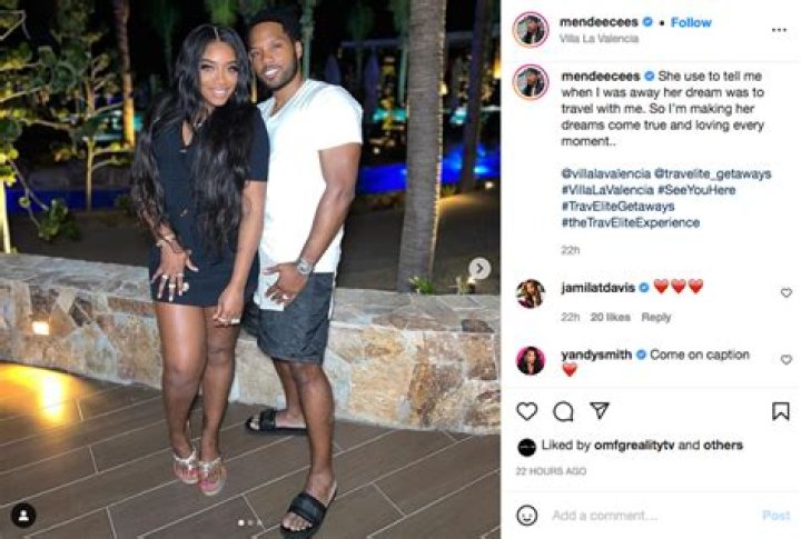 Mendeecees Harris with his wife Yandy Smith-Harris