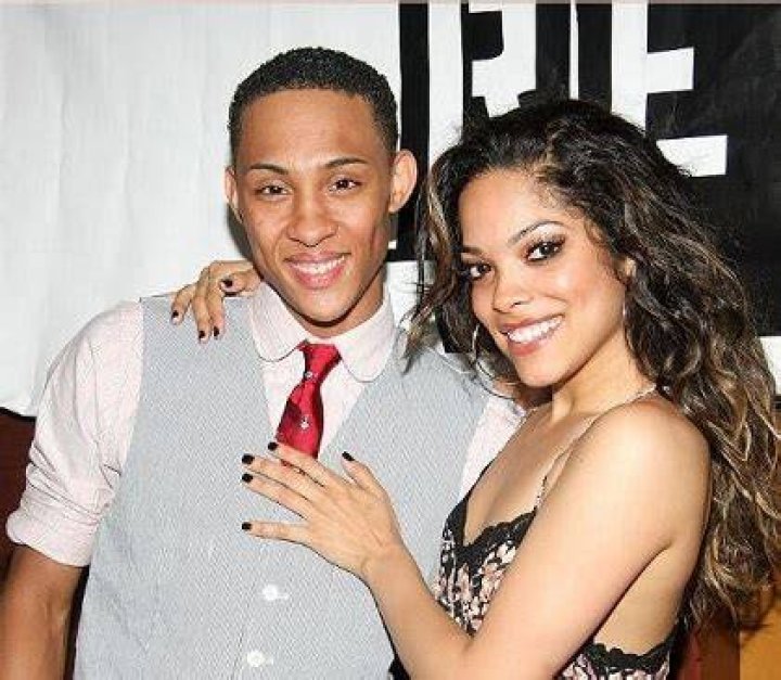 Mj Rodrigue with Arianda Fernandez during the Rent promotion