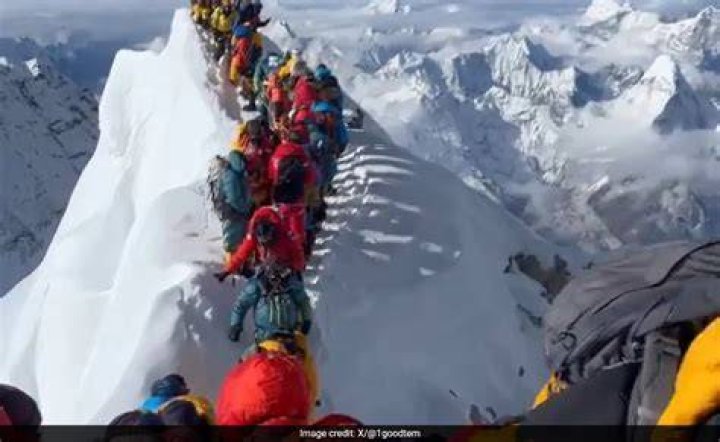 Mount Everest Traffic Jam