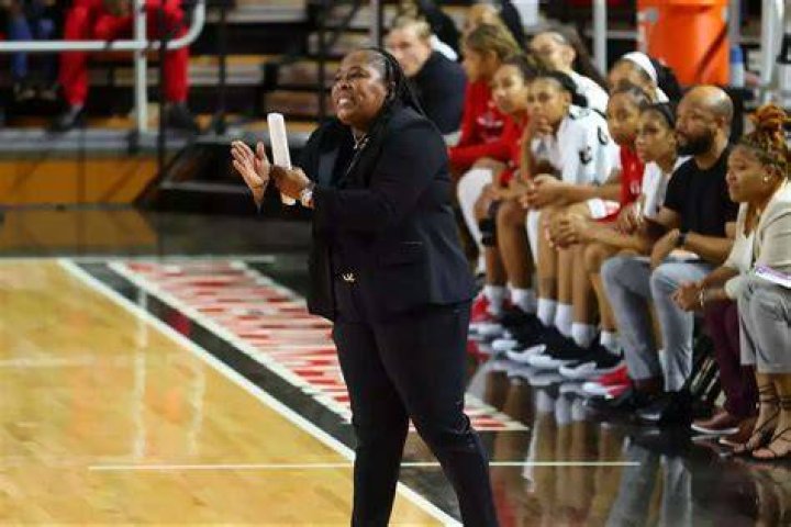 Natalie Franklin with Basketball coach