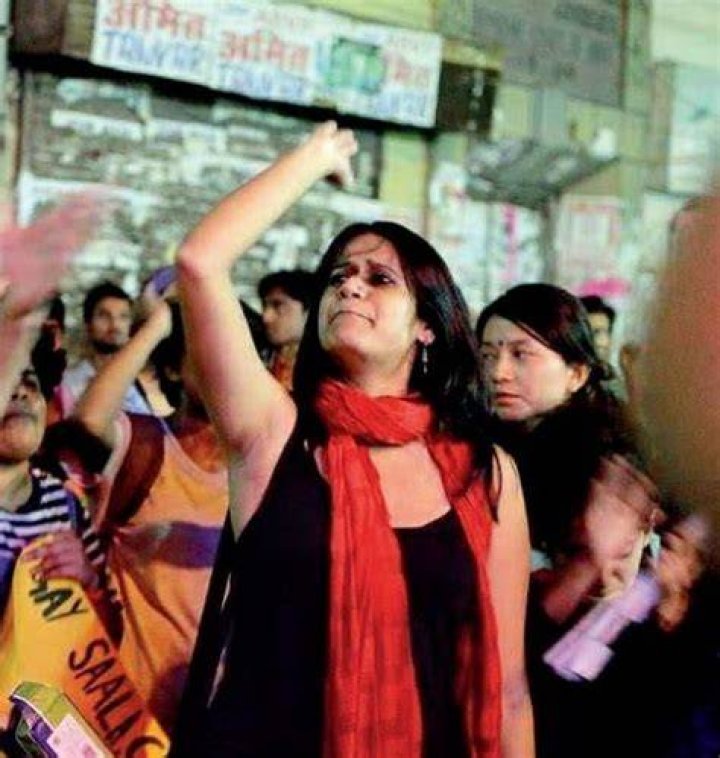 Natasha Narwal during riots