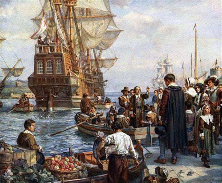 Pilgrims Leaving The Old World