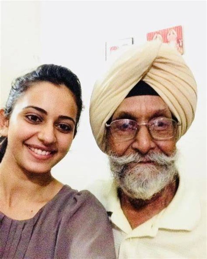 Preet with her grandfather and siblings