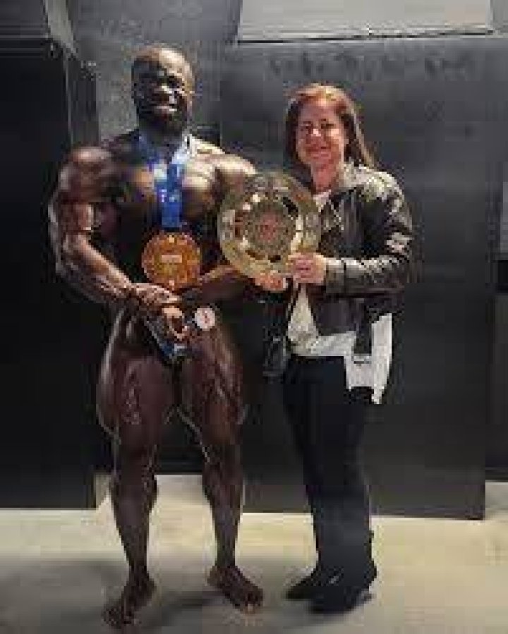 Samson Dauda with his partner