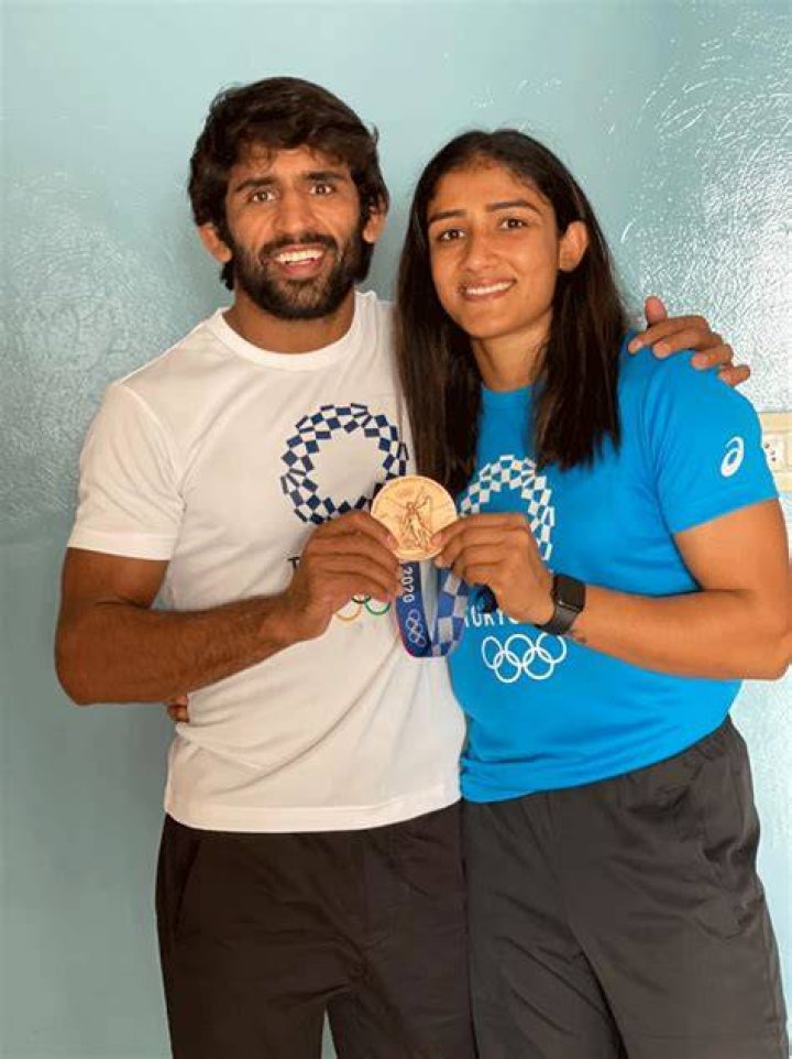 Sangeeta Phogat and Bajrang Punia