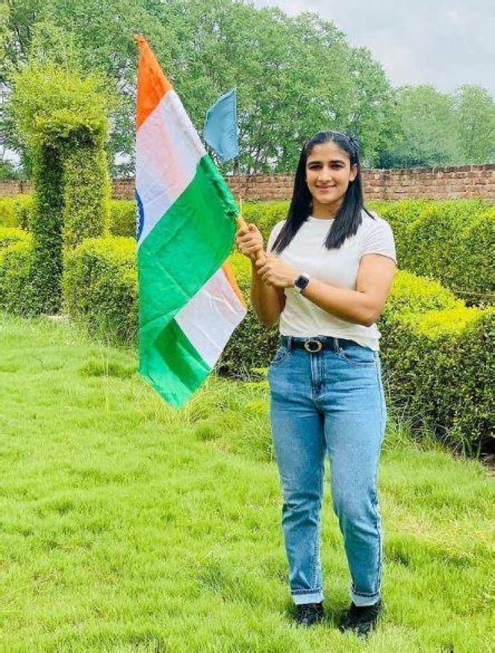 Sangeeta Phogat celebrates Independence Day