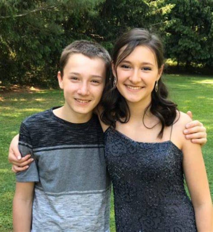 Skylar with his sister Jadyn Gaertner