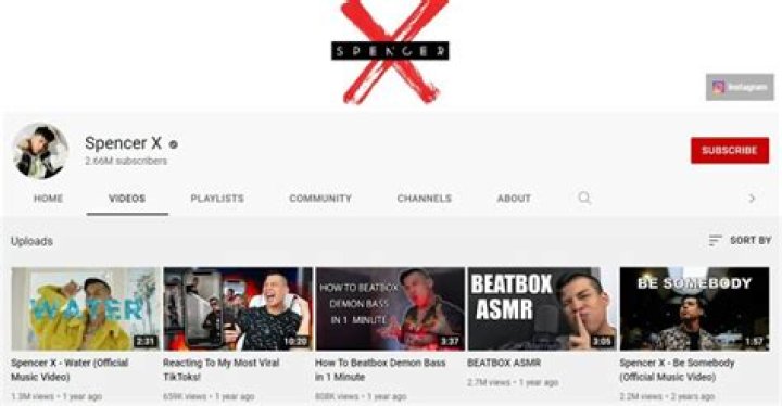 Spencer X YouTube channel