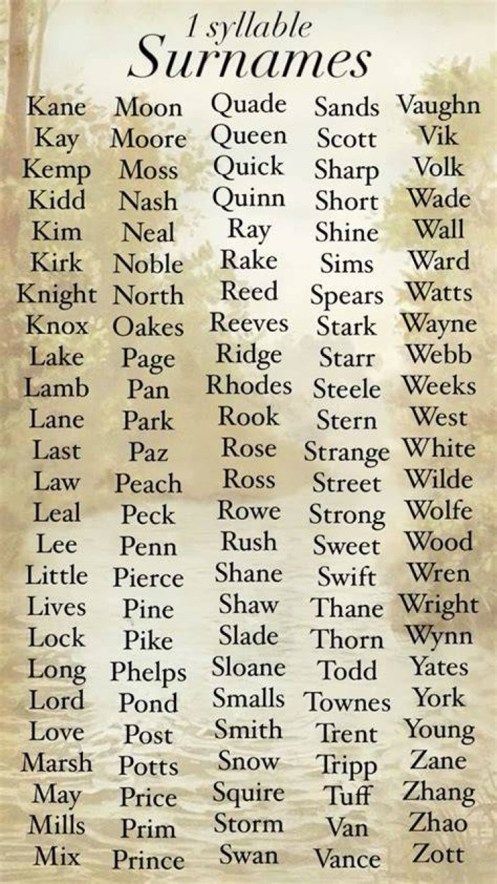 Surnames: L