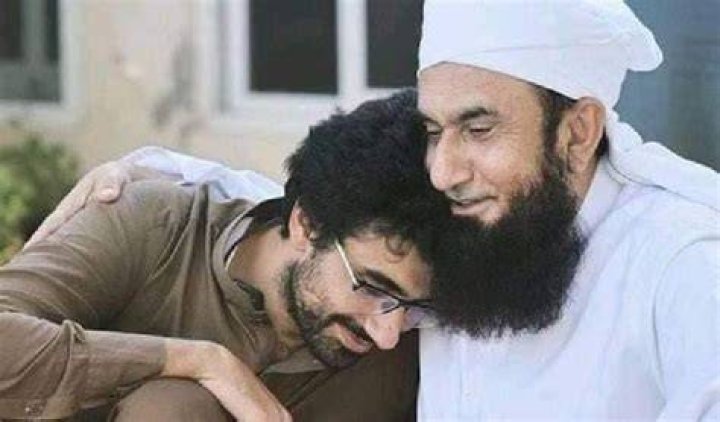Tariq Teddy with his son