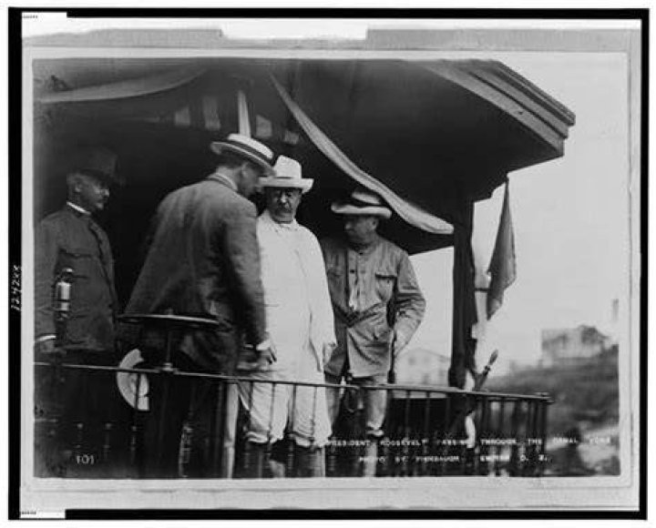 Teddy Roosevelt At The Panama Canal