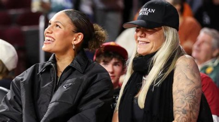 Trinity Rodman with her mother