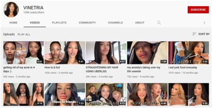 Vinetria Youtube channel