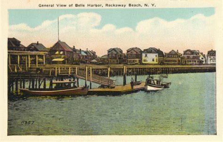 Vintage Photograph From Rockaway Beach In Brooklyn