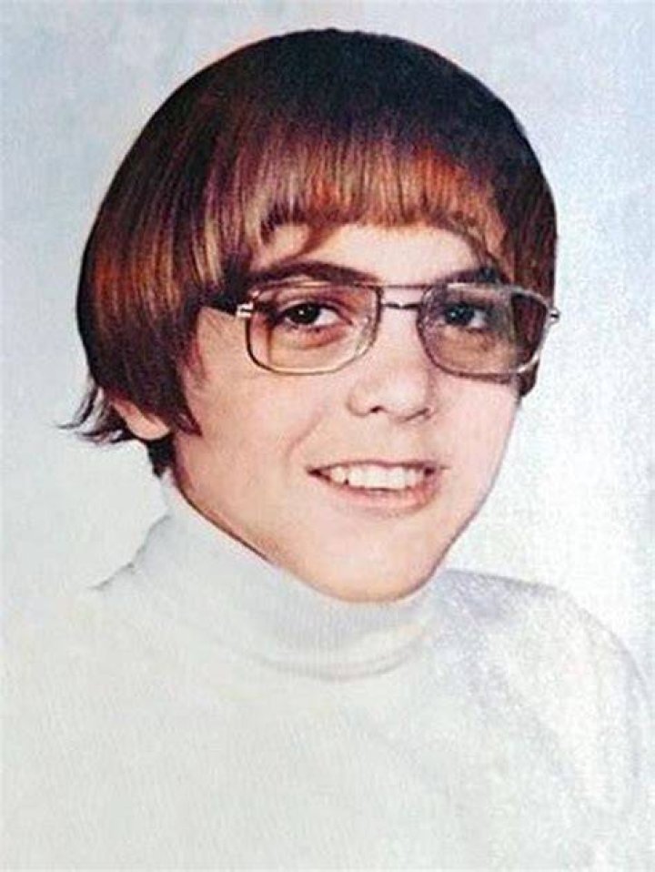 Young George Clooney Yearbook Photo