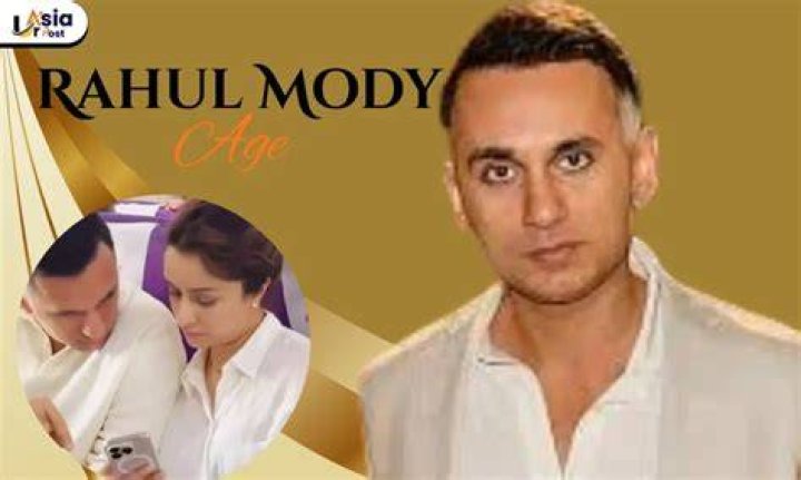 Young Rahul Mody with his sister