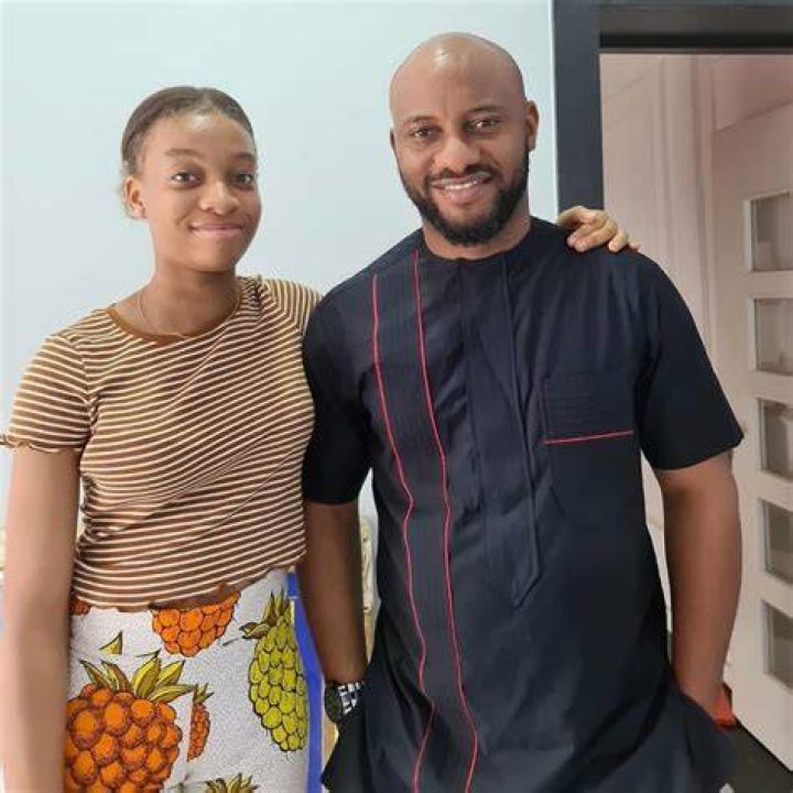 Yul Edochie with his daughter